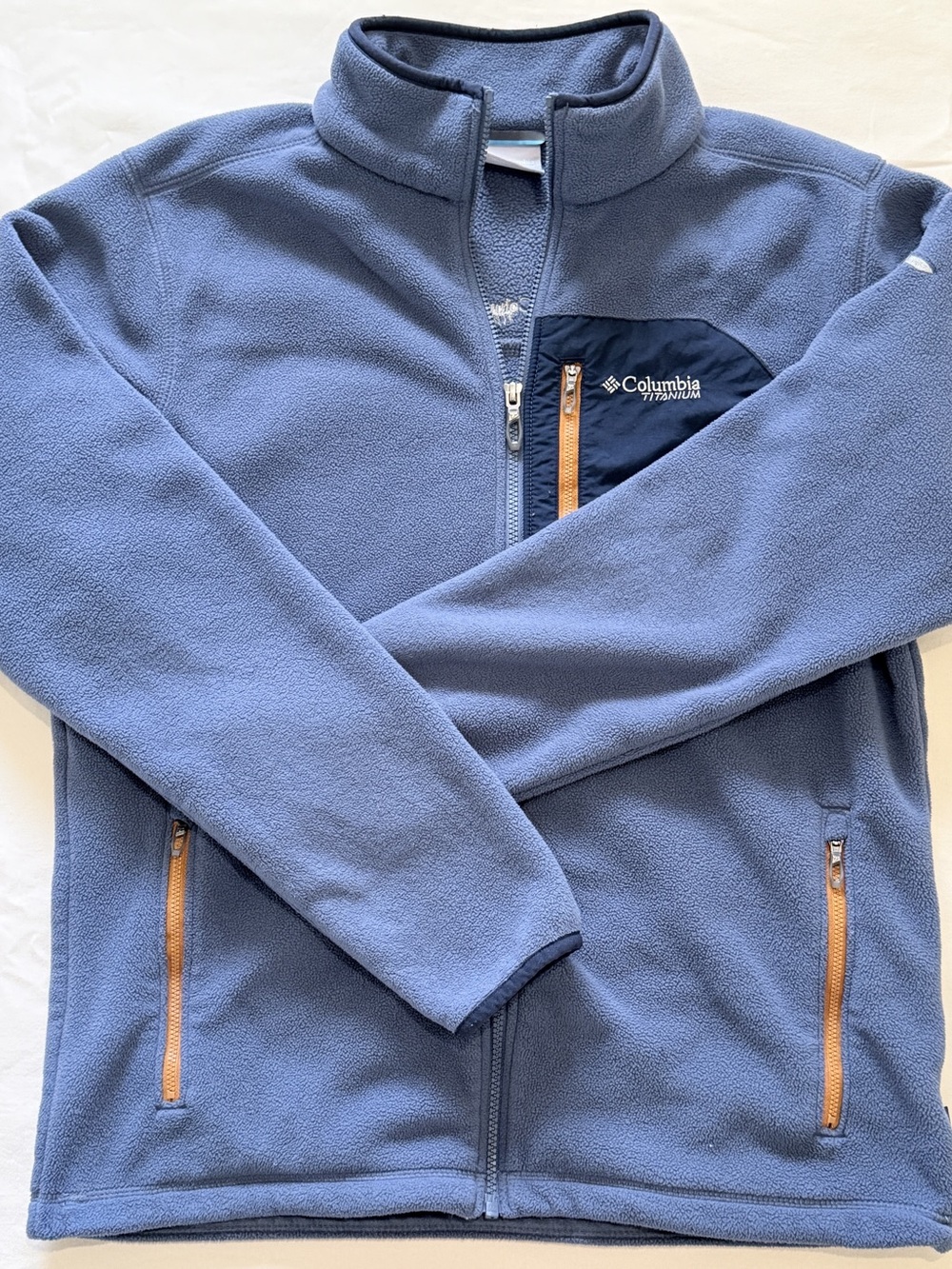 Columbia Titanium Polartec Full Zip Fleece Jacket Blue